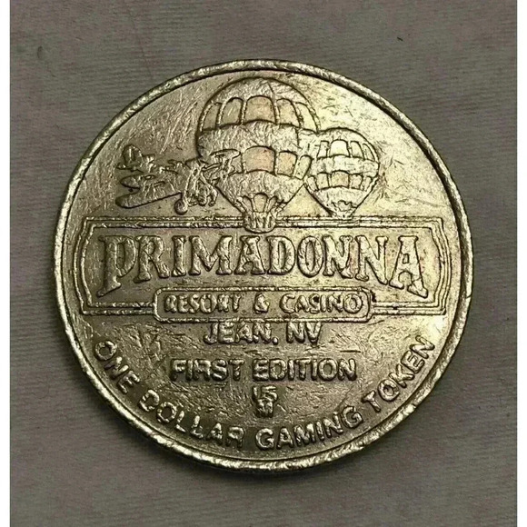 Primadonna Resort Nevada Casino $1 Slot Gaming Token Coin 1st Edition 1990 - Picture 1 of 2